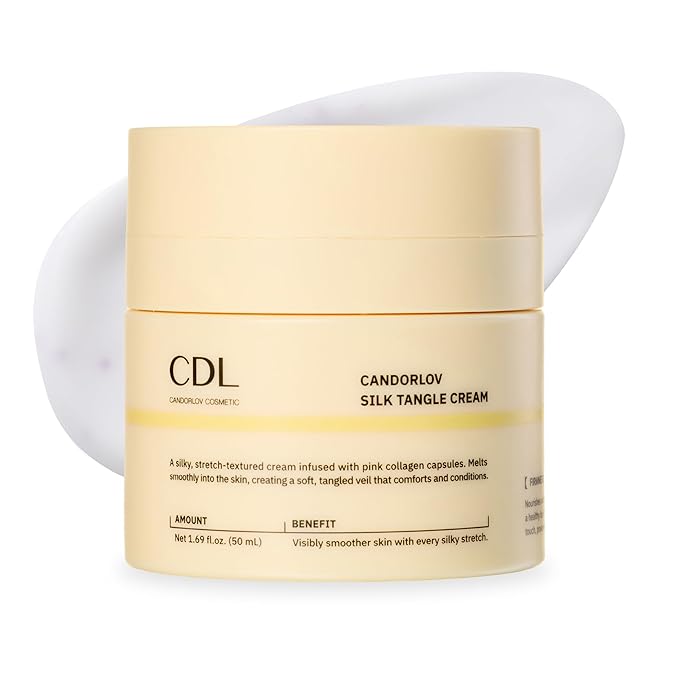 CDL Silk Tangle Collagen Lifting Face Cream - Instant Firming & Plumping for Sagging Skin with Peptides, Ceramide, Deep Hydration with Hyaluronic Acid - Pore Care & Elasticity - Korean Skincare