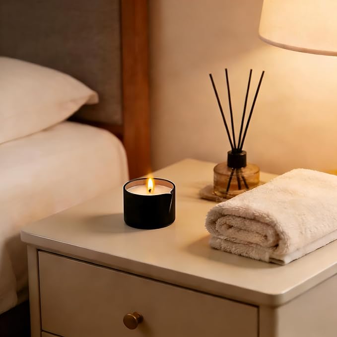 6 Pack Low Temperature Massage Oil Candle Set (2.35 oz Each) - Soy Wax Candles That Melt into Skin-Nourishing Body Oil, 6 Assorted Scents for Home Spa, Massage Therapy, Relaxation, Self-Care & Festive