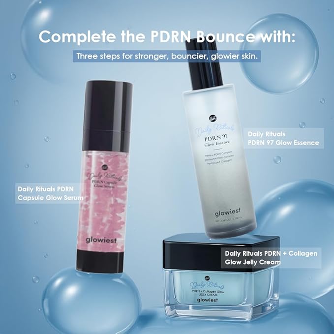 glowiest Daily Rituals PDRN + Collagen Glow Jelly Cream I Salmon PDRN I Korean Skincare I K-Beauty I Salmon DNA I Lightweight Moisturizing Non-Greasy Hydrating Gel Cream