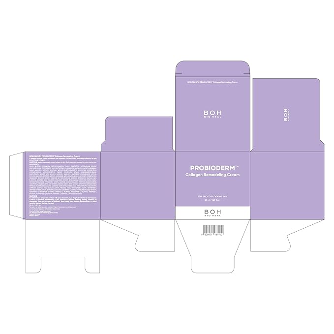 BIOHEAL BOH Probioderm™ Collagen Remodeling Cream 1.69 fl oz (50 ml) | Pore Tightening Cream with 150,000 Collagen Capsules for Firmness & Smooth Texture | Lightweight Moisturizer for Flawless Skin