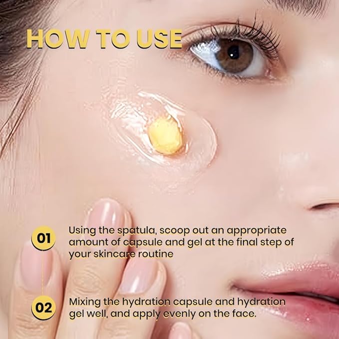 Deep Collagen Retinol Capsule Cream, 1.76 fl.oz - Golden Face & Neck Moisturizer with Hyaluronic Acid, Firming Hydrating Smoothing for All Skin Types