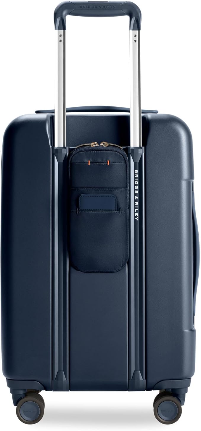 Briggs & Riley Essential 22" Carry On Expandable Spinner - Luggage for Travel, Suitcases with Wheels, Hardside Rolling Bag for Men & Women, Self-Repairing Zipper - Sympatico Collection, Navy