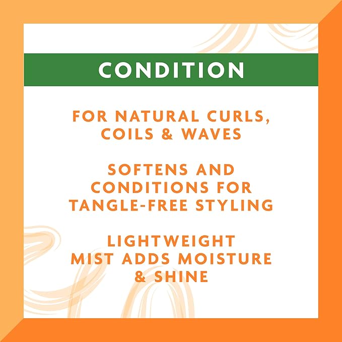 Cantu Coconut Curling Cream 12 oz & Coil Calm Detangler 8 oz Bundle for Natural Curls & Coils