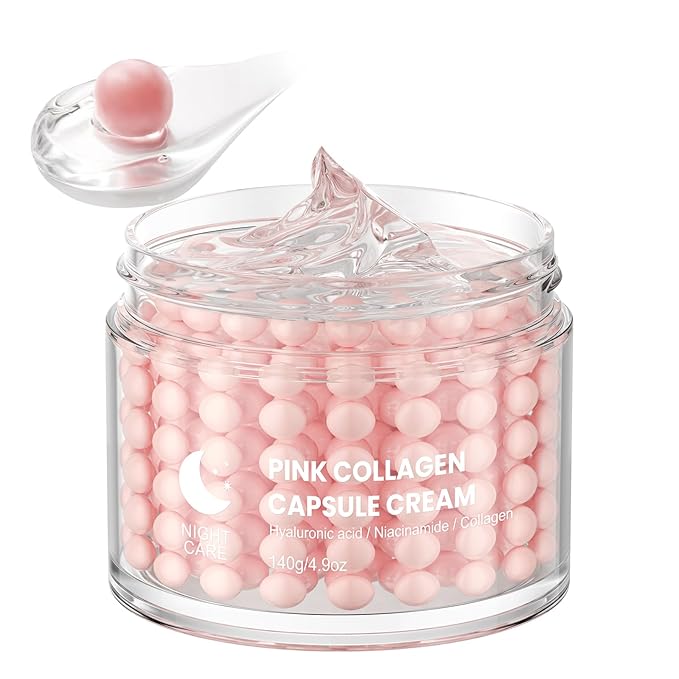 IREV Collagen Face Moisturizer, Moisturizing Facial Cream, Transparent Gel for Radiant Skin, Hydrating Night Face Skin Care, Jelly Cream for Dull, Uneven Tone 140g 4.9 OZ