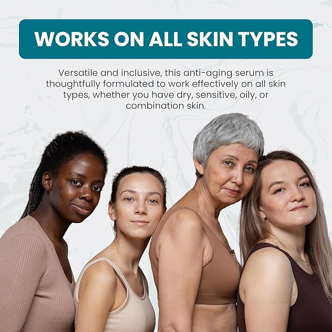 Sun Coast Sciences Total Package Serum - Vitamin C Serum with Hyaluronic Acid & Peptides for Face - Hydrating Anti Aging Face Serum for Smoother, Firmer Looking Skin - 1 Fl Oz (Pack of 1)