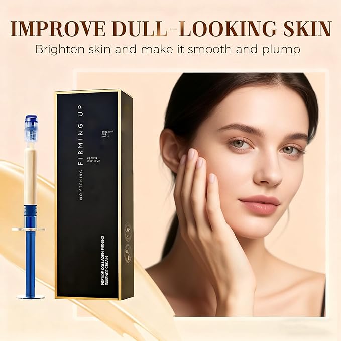 2PCS Polypeptide Collagen Elastic Essence Cream - Micro-Molecular Firming and Lifting Lotion for Tightening Skin