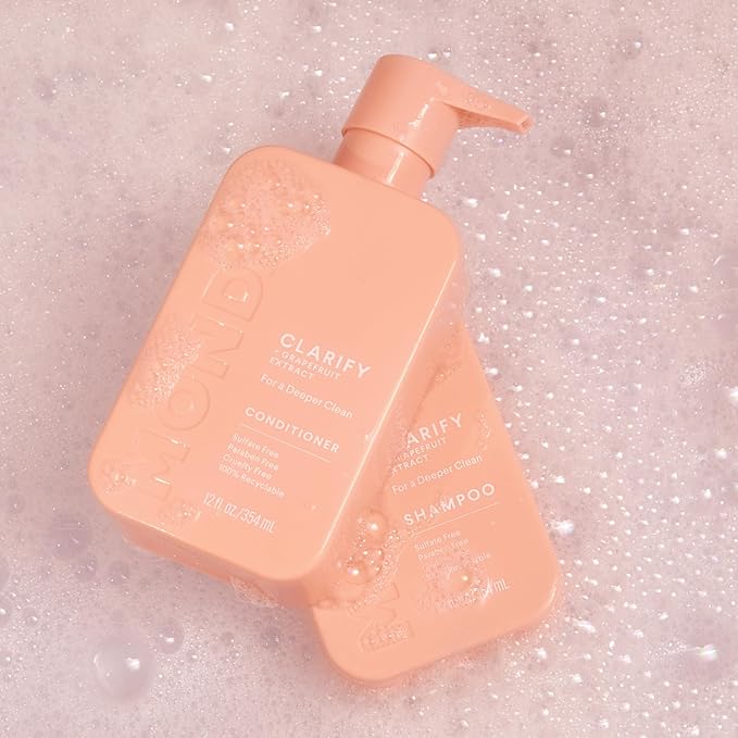 MONDAY HAIRCARE Clarify Shampoo and Conditioner Set 12 oz for Oily Hair Made with Grapefruit Extract, Coconut Oil, Shea Butter, Vitamin E and Pro-Vitamin B5