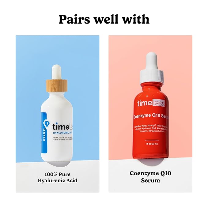 Timeless Skin Care Vitamin C Serum with Vitamin E & Ferulic Acid - Brightening Serum - for Oily & Dry Skin - Fragrance-Free 1 oz (Pack of 2)