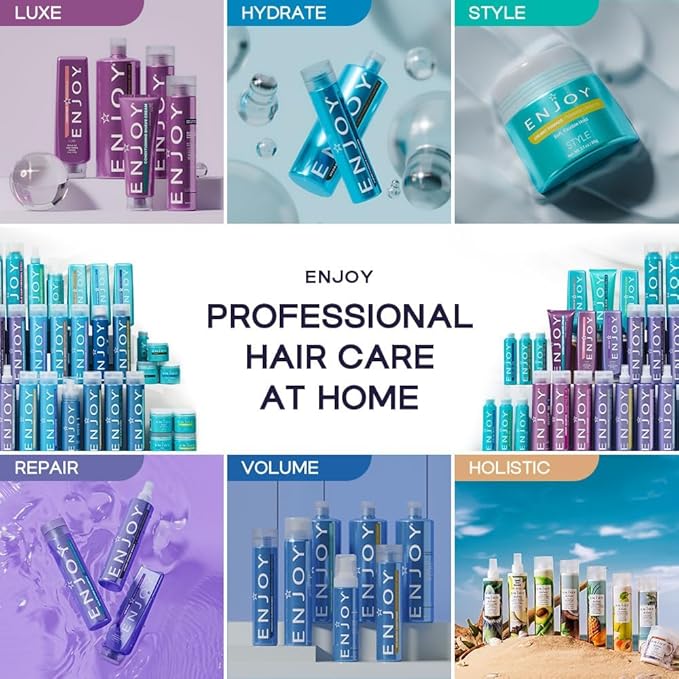 ENJOY Texture, 2 oz. - Firm, Flexible Hold, For All Hair Types, Hair Styling Cream, Hair Styling Gel, Curly Hair Products, Hair Waver, Hair Styling Products