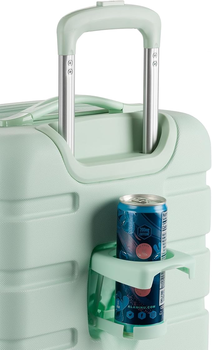 SwissGear 7366 Signature Hardside Expandable Luggage with Spinner Wheels, TSA Lock, Cup-Holder, Clearly Aqua, 3-Piece Set (19/23/27)