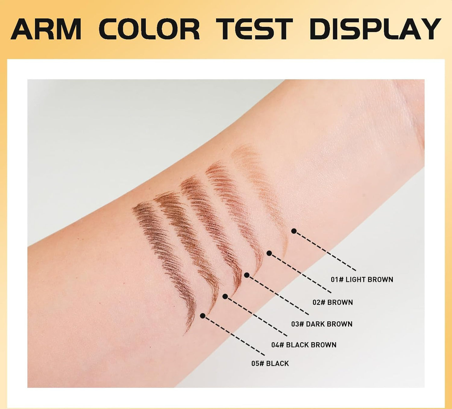 Eyebrow Pencils for Women - Microblading Eyebrow Pencil 2-In-1 Dual-Ended Eyebrow Pen with Precise 2-Fork-Tip & Brush-Tip Waterproof Eyebrow Pencil for Hair-Like Brows, Last All-Day, Brown