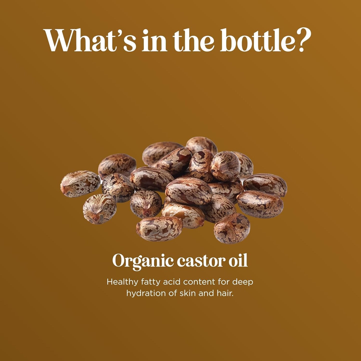 Organic Castor Oil Glass Bottle - 100% Pure Castor Oil Organic Cold Pressed Unrefined Glass Bottle - Extra Virgin Non GMO Hexane Free Cruelty Free Dermatologist Tested and USDA Certified (4 Fl Oz)