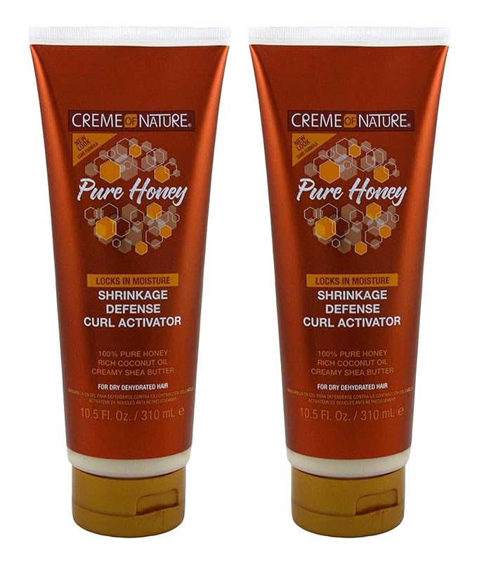 Creme Of Nature Pure Honey Curl Activator 10.5 Ounce Tube (310ml) (2 Pack)
