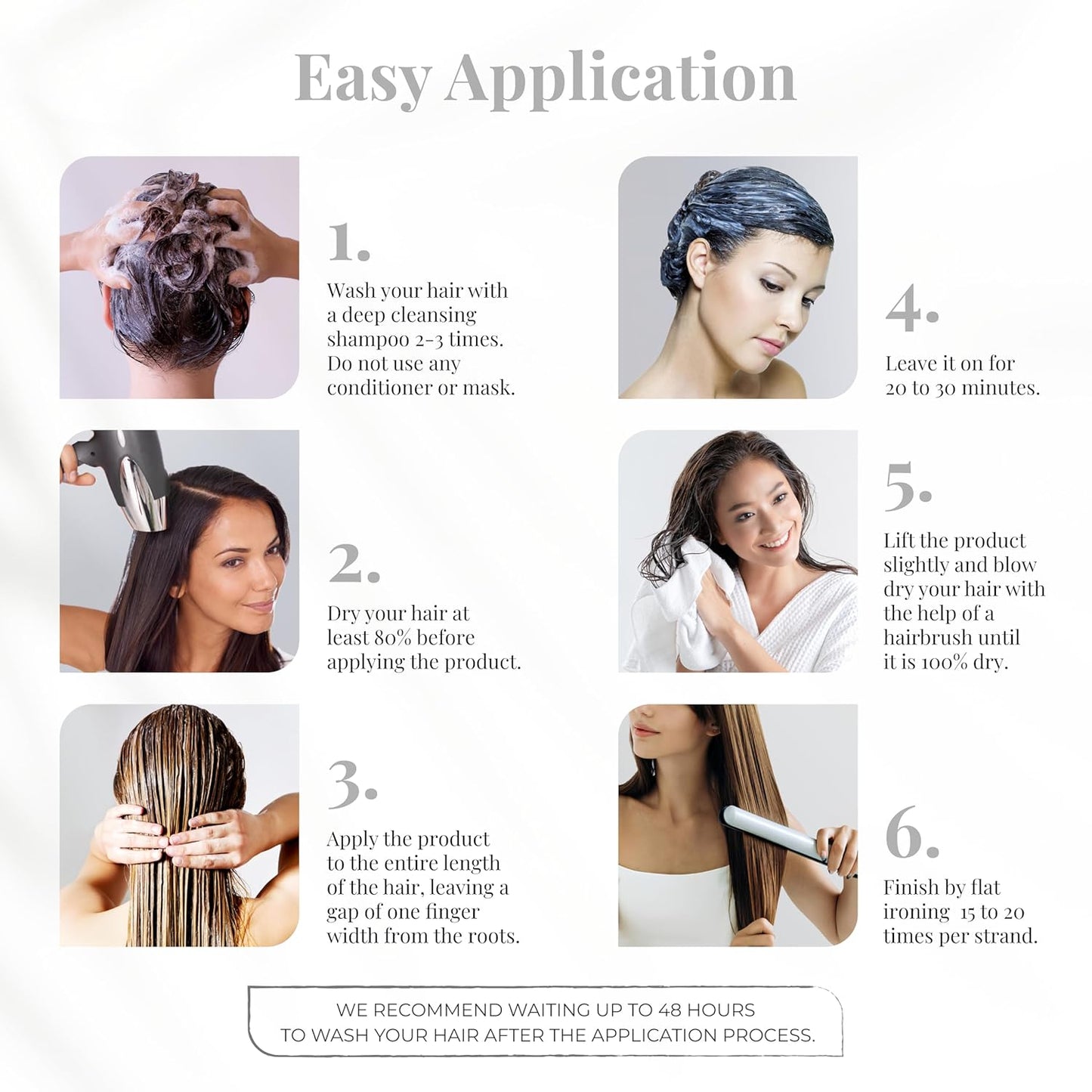 Expert Hair Sensation Keratin Hair Treatment Brazilian 100ml + Deep Cleansing Shampoo 30ml - Anti Frizz, Brazillian Smoothing Keratin- Keratina Para Alisar El Pelo, Emulsion Zero Alisado โComplete Set