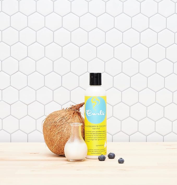 Curls Blueberry Bliss Aloe & Blueberry Juice Moisturizer 8oz & Blueberry Bliss Blueberry & Coconut Hair Milk 8 Fl Oz