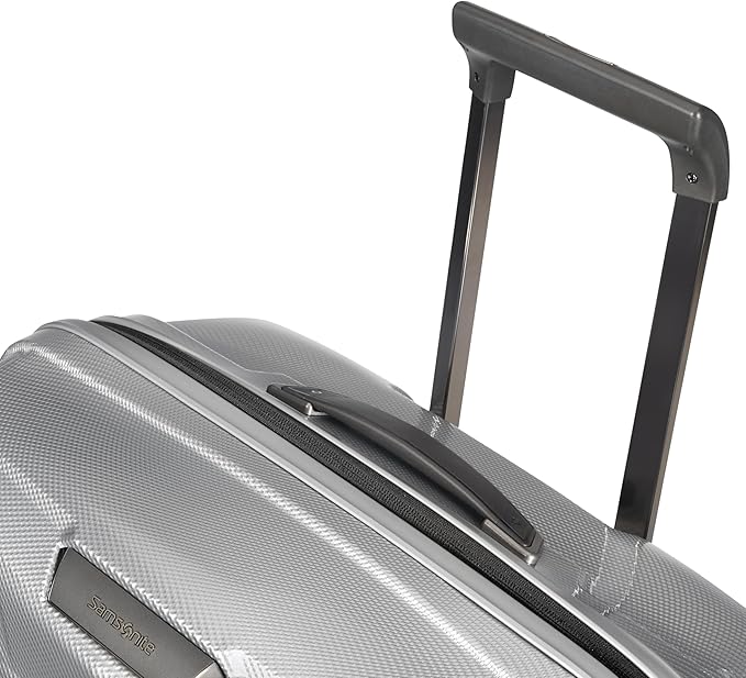 Samsonite Proxis Medium Hardside Luggage with Dual Spinner Wheels - Innovative Roxkinโข Lightweight Shell With Ultimate Durability- Includes TSA Lock, Ergonomic Telescoping Handle - Silver
