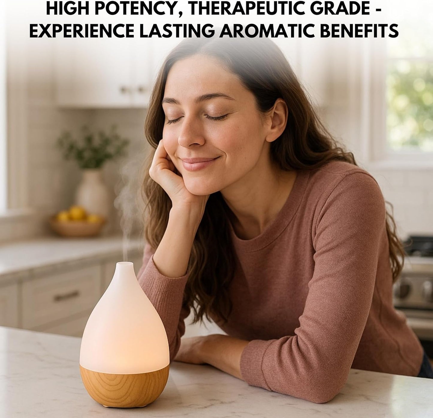 Energizing Essential Oil Blend – Peppermint, Bergamot, Grapefruit & Wintergreen – 100% Pure for Diffuser, Focus, and Daily Boost – Uplifting Aromatherapy