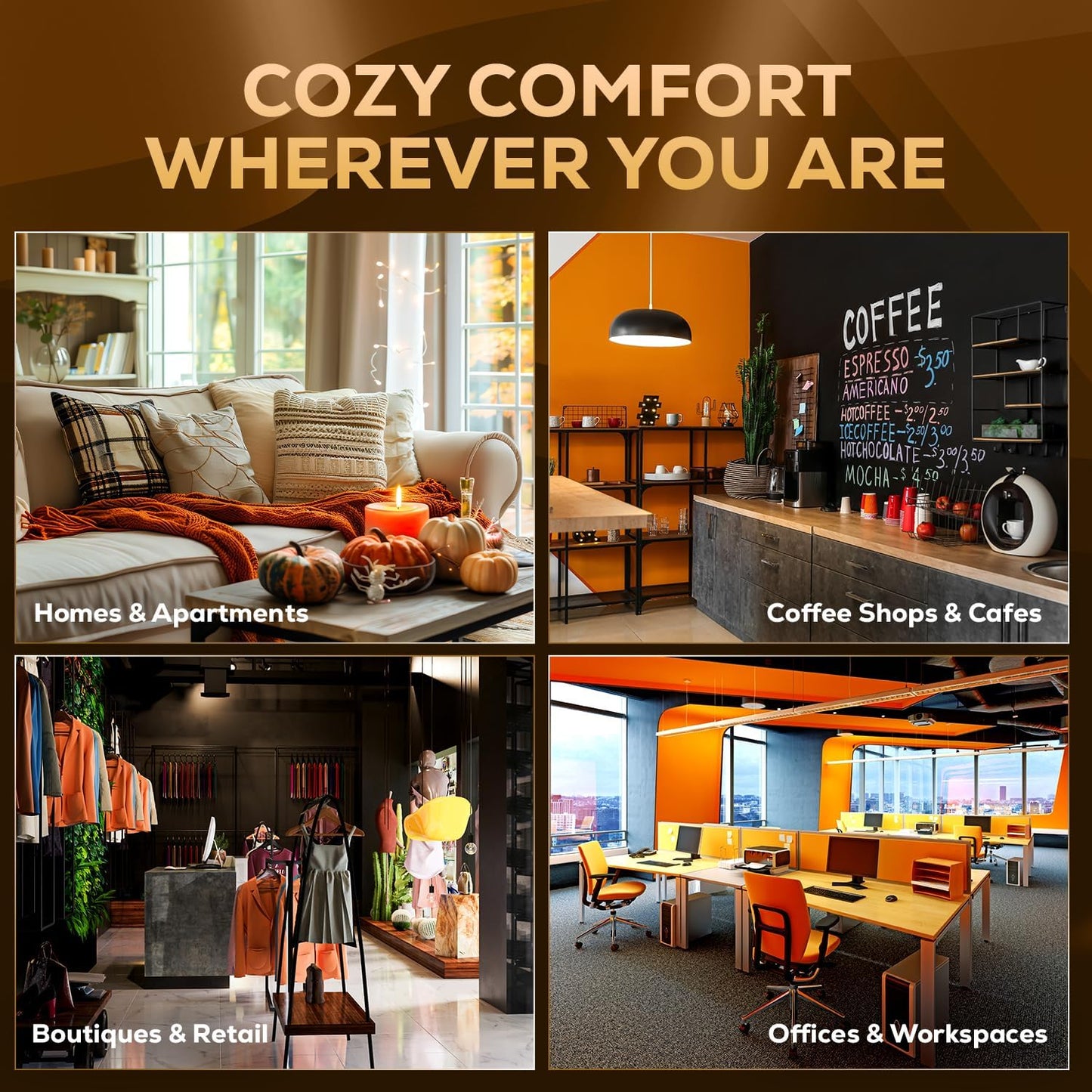 Aroma Country Pumpkin Spice Diffuser Oil - Luxury Essential Oils for Diffuser Refill & Air Freshener Room Spray, Long-Lasting, Natural Home Fragrance for Diffusers & Machines (8.5 Fl Oz)