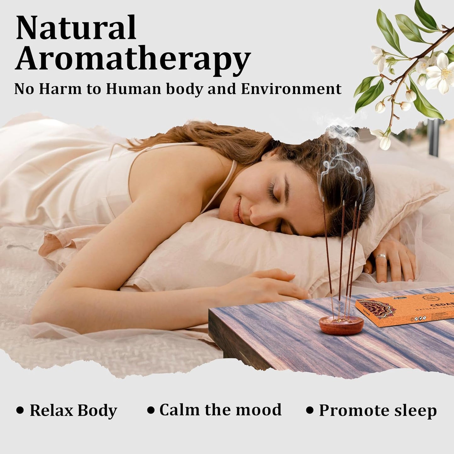 Raajsee Cedar Incense Sticks, 100%-Natural Charcoal Free Organic Non Toxic Clean Burning Handmade Insence Sticks 100 gm Pack, Meditation Gifts โ Spritual Cleansing - Glowelle