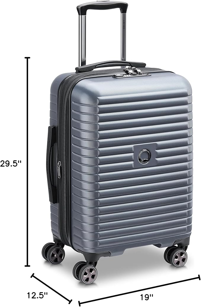 DELSEY PARIS Cruise 3.0 Hardside Expandable Luggage with Spinner Wheels, Graphite, 2 Piece Set (20/28)