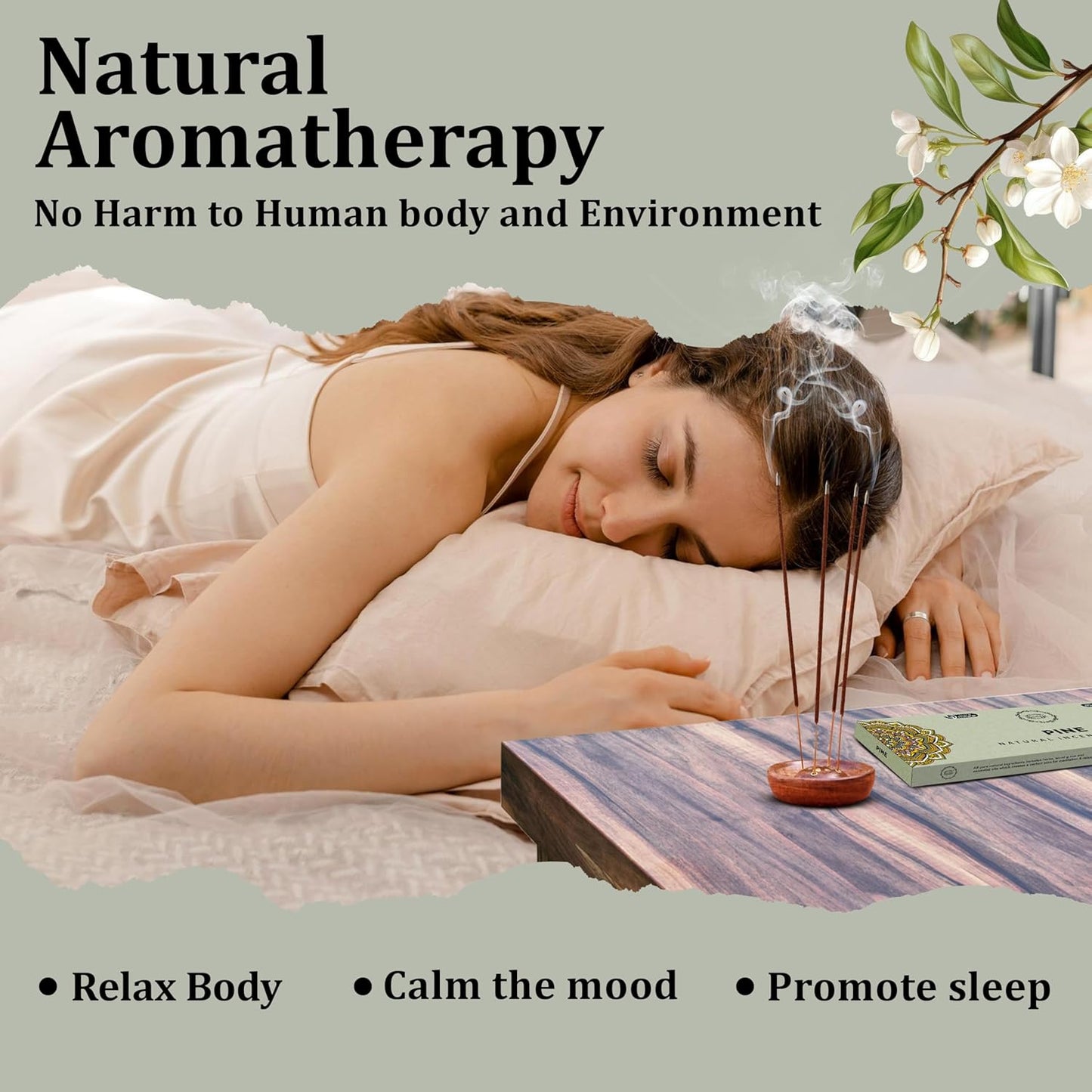 Raajsee Pine Incense Sticks 100 Gm Pack-100% Pure Organic Natural Hand Rolled Free from Chemicals-for Church,Aroma Therapy,Relaxation,Meditation & Sensual Therapy - Glowelle