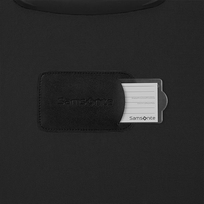 Samsonite Saire LTE Softside Expandable Luggage with Spinner Wheels, Black, 3-Piece Set (Carry On/Medium/Large)
