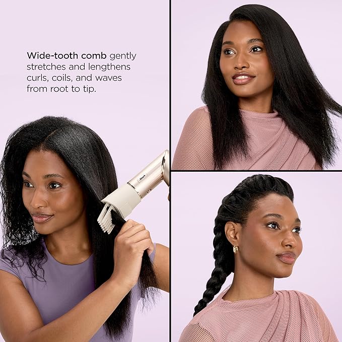 Shark FlexStyle Air Styling & Drying System, Powerful Hair Blow Dryer & Multi-Styler with Auto-Wrap Curlers, Curl-Defining Diffuser, Oval Brush, & Concentrator Attachment, Stone, HD435