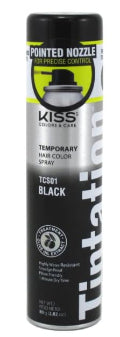 Tintation Temporary Hair Color Spray, Black, 2.82 oz (Pack of 1)