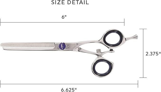Cricket Centrix Vortex V2 39 Revolving Thumb Thinning Shear Professional Stylist Hair Cutting Texturizing Scissor Japanese Stainless Steel Left/Right Handed Includes A Gift Bag