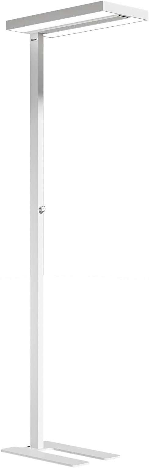 Honeywell LED Floor Lamp Modern - 02E Pro Sunturalux™ Eye Caring Standing Light, 10400LM Dimmable Reading Tall Lampara for Home Office Living Room Bedroom,100W,4000K Natural Daylight