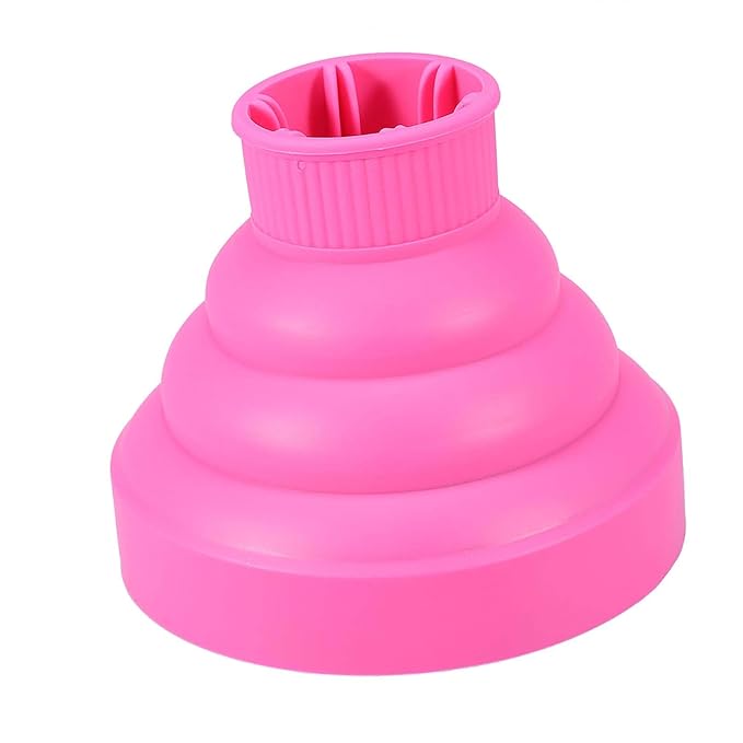 Volumizing Universal Hair Diffuser,Foldable Folding Hairdryer Hair Blower Diffuser,Styling Hairdressing Tool, 5Colors Optional(Black,Red,Blue,Pink,Green) (Pink)