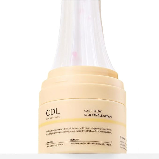 CDL Silk Tangle Collagen Lifting Face Cream - Instant Firming & Plumping for Sagging Skin with Peptides, Ceramide, Deep Hydration with Hyaluronic Acid - Pore Care & Elasticity - Korean Skincare
