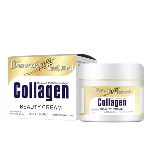DISAAR BEAUTY Collagen Cream Forehead Neck Lines Smile Wrinkles Facial Spots Dry Skin Weak Muscules Improve Your Face 80g