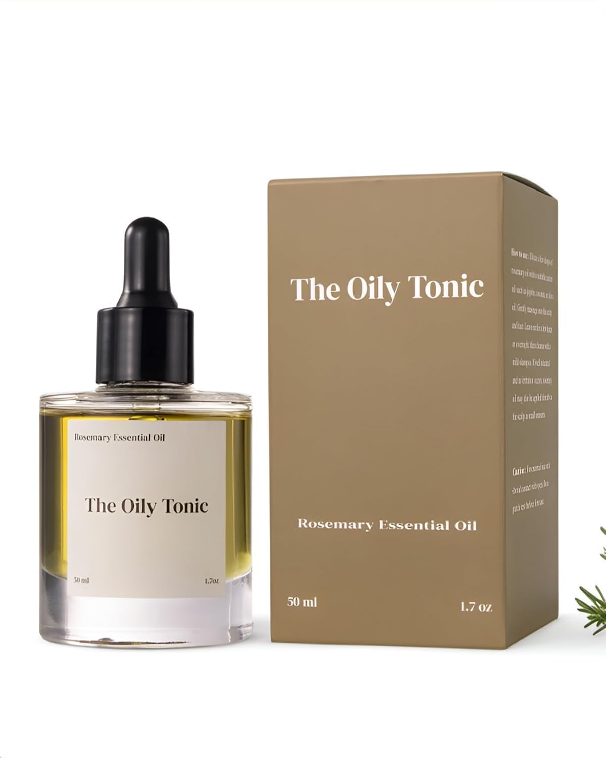 Rosemary Revival Oil Organic – Nourishing Hair & Scalp Oil – Hydrating Botanical Blend with Vitamin E – Conditions, Softens & Adds Shine – Hair Serum for Dry or Damaged Hair – 1.7oz – The Oily Tonic