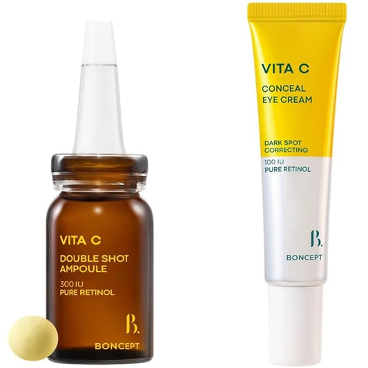Vita C Capsule Double Shot Ampoule Kit + Vita C Conceal Eye Cream Bundle