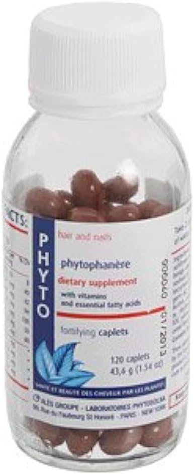 PHYTO Phytophanère 100% Natural Hair Loss Thinning Dietary Supplement, 2-Month Supply 120 Count (Pack of 1) - Glowelle