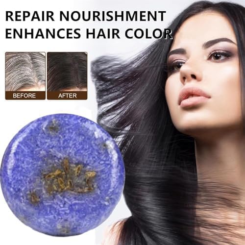2PCS Shampoo Bar for Gray Hair,Purple Rain Shampoo Bar for Grey Hair,Shampoo Bars For Thinning Hair For Men & Women - Glowelle