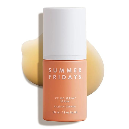 Summer Fridays CC Me Serum with Vitamin C + Niacinamide - Brightening + Hydrating Face Serum to Improve Skin Tone + Reduce Appearance of Dark Spots Over Time (1 Fl Oz)