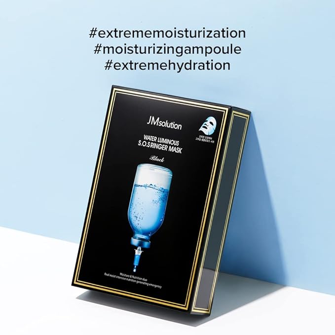 JMsolution Water Luminous S.O.S Ringer Mask – Deep Hydration & Moisture Care, Korean Sheet Mask, 10 Sheets