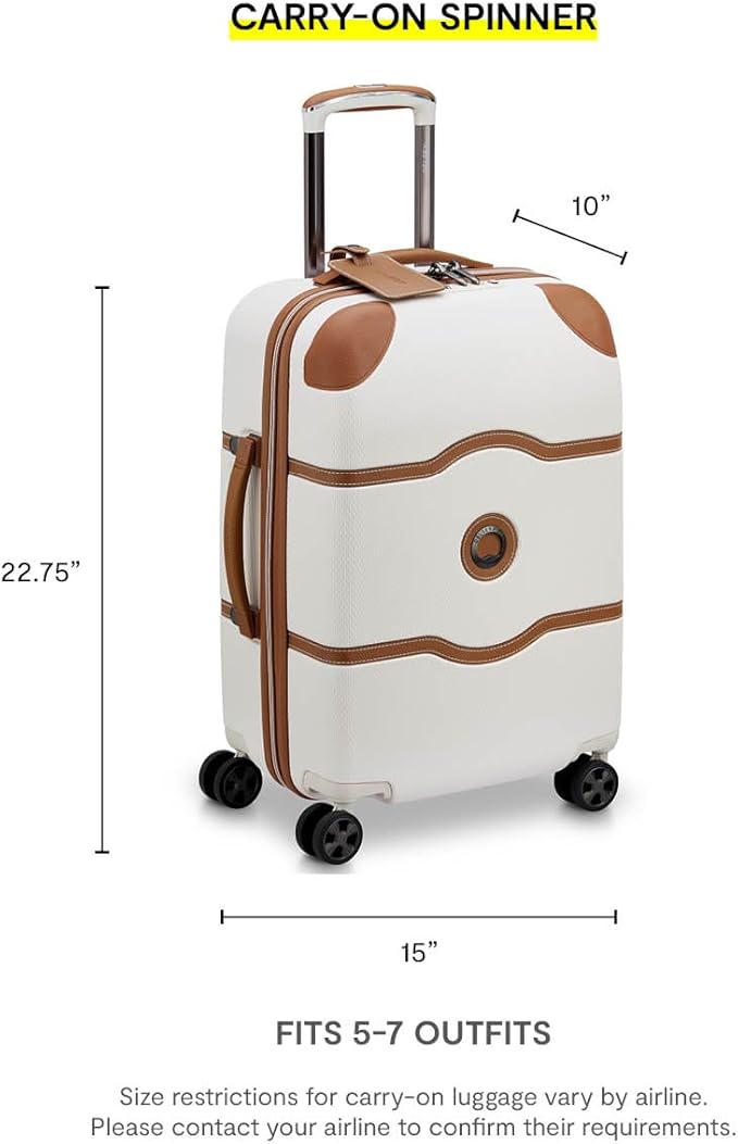 DELSEY PARIS Chatelet Air 2.0 Hardside Luggage with Spinner Wheels, Chocolate Brown, 2 Piece Set, (20/28)