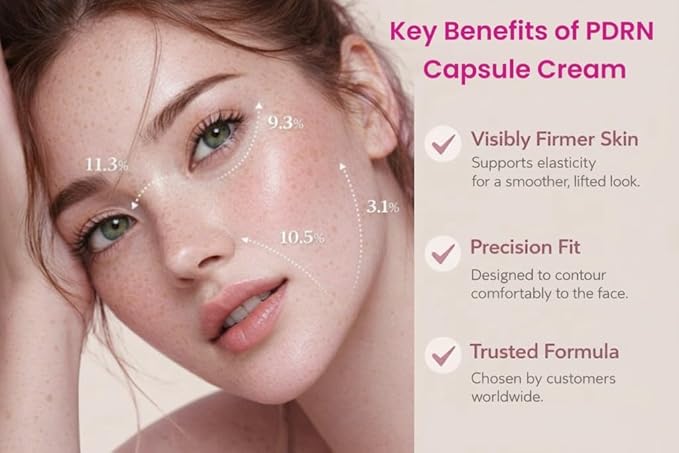 PDRN Capsule Face Cream – Deep Hydration, Skin Barrier Repair & Glow Moisturizer 5% Niacinamide Salmon DNA