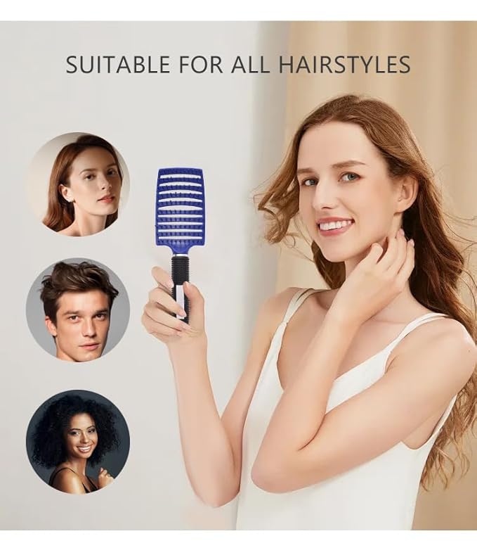 2Pack Magic super-soft and smooth comb, detangling comb, quick drying hair styling massage comb wholesale (BLACK, 100PACK)