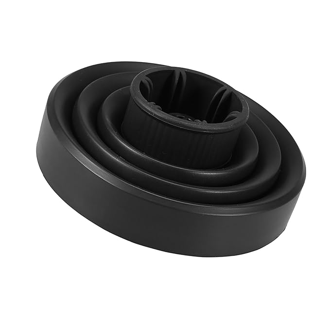 Volumizing Universal Hair Diffuser,Foldable Folding Hairdryer Hair Blower Diffuser,Styling Hairdressing Tool, 5Colors Optional(Black,Red,Blue,Pink,Green) (Black)