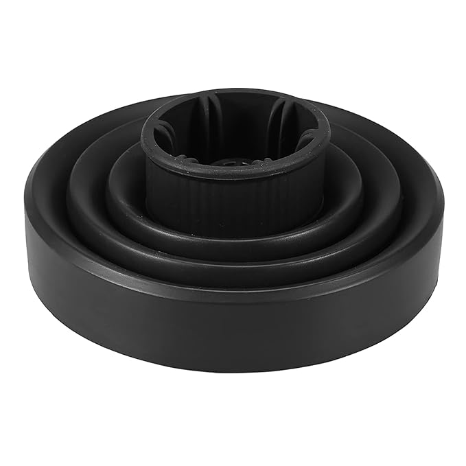 Volumizing Universal Hair Diffuser,Foldable Folding Hairdryer Hair Blower Diffuser,Styling Hairdressing Tool, 5Colors Optional(Black,Red,Blue,Pink,Green) (Black)