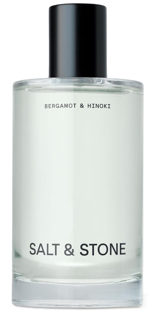 Salt & Stone Body Mist, Bergamot & Hinoki Scent, Skincare Infused Perfume Hair & Body Spray for Women and Men, Hydrating Fragrance with Glycerin and Red Algae, Vegan, Cruelty Free, 3.4 fl oz - Glowelle