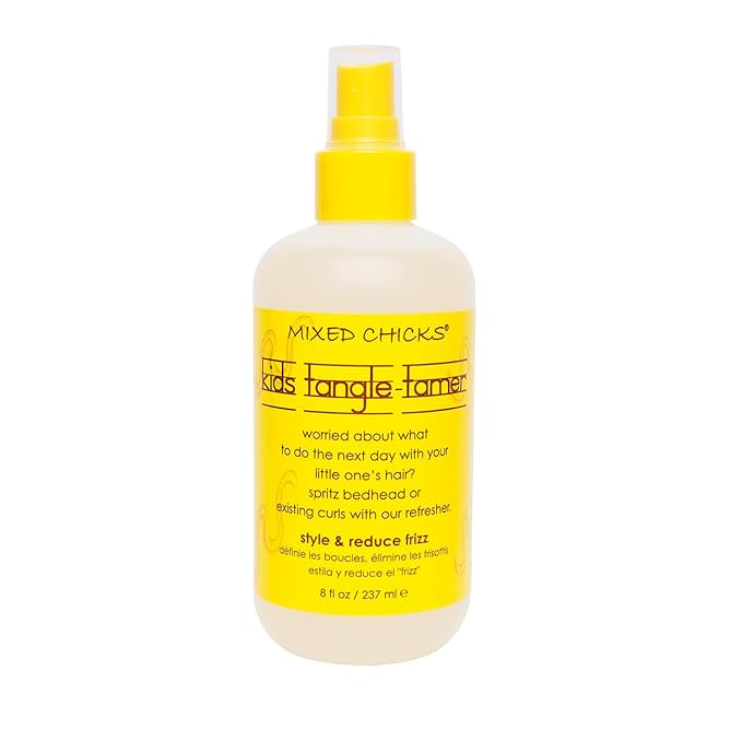 Mixed Chicks Kids Tangle Tamer - Light and Moisturizing Styling Formula for Frizz-free Curls, 8 fl.oz.