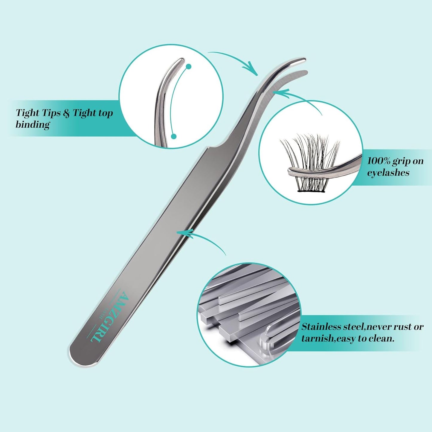 Lash Extension Kit,168Pcs DIY Eyelash Clusters with Bond and Seal Glue Waterproof,Eyelashes Remover for Cluster Extensions for Beginner,Lashes Applicator Tool(Medusa,D-Mix8-16mm Kit) - Glowelle