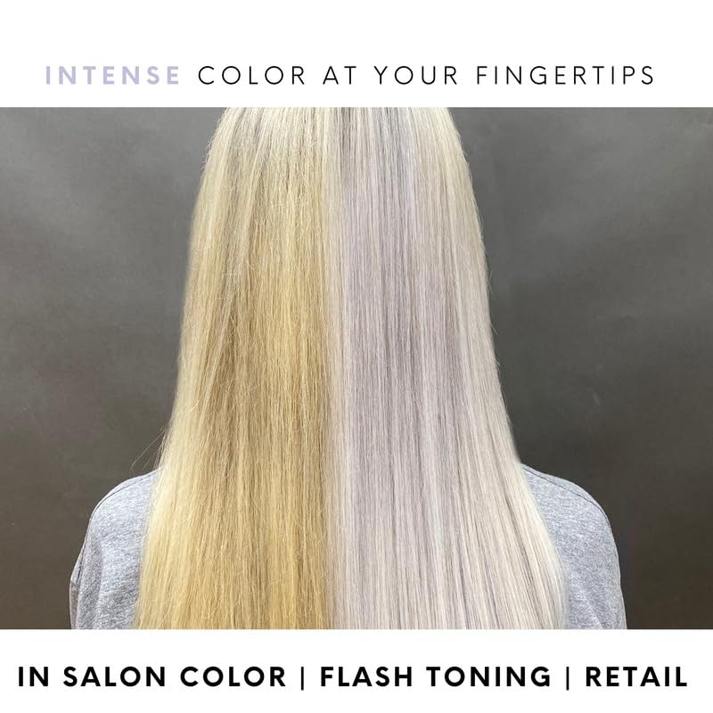 Watercolors INTENSE METALLIC Semi Permanet Color Depositing Shampoo-Sulfate & Paraben Free to Maintain & Enhance Hair Color 8 fl oz - SILVER (2 Count)