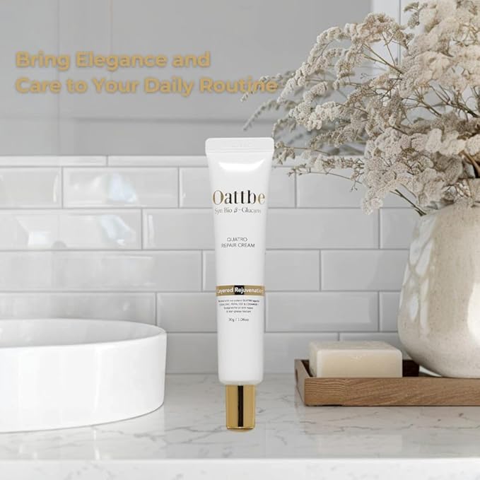 Quatro Repair Cream - Advanced Anti-Aging Moisturizer with Squalane, PDRN, EGF & Ceramide NP - Hydrates, Firms, and Rejuvenates Skin - Suitable for All Skin Types - 1.07 oz