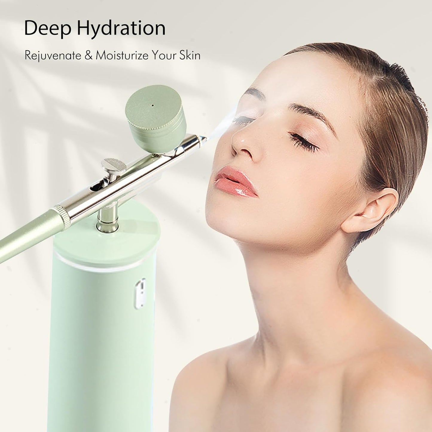 Facial Oxygen Spray Machine - High Pressure Nano Facial Steamer with 0.3mm Nozzle - Rechargeable Portable Nano Mist Injector Sprayer for Deep Moisturizing Face Skincare